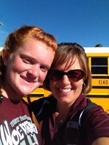 Coach Kim Reamer and Ashley Smith