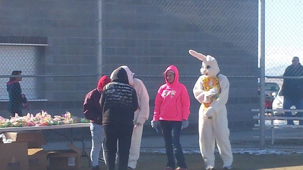 Local volunteers at the new baseball field. (Photo: Karen Shepherd)