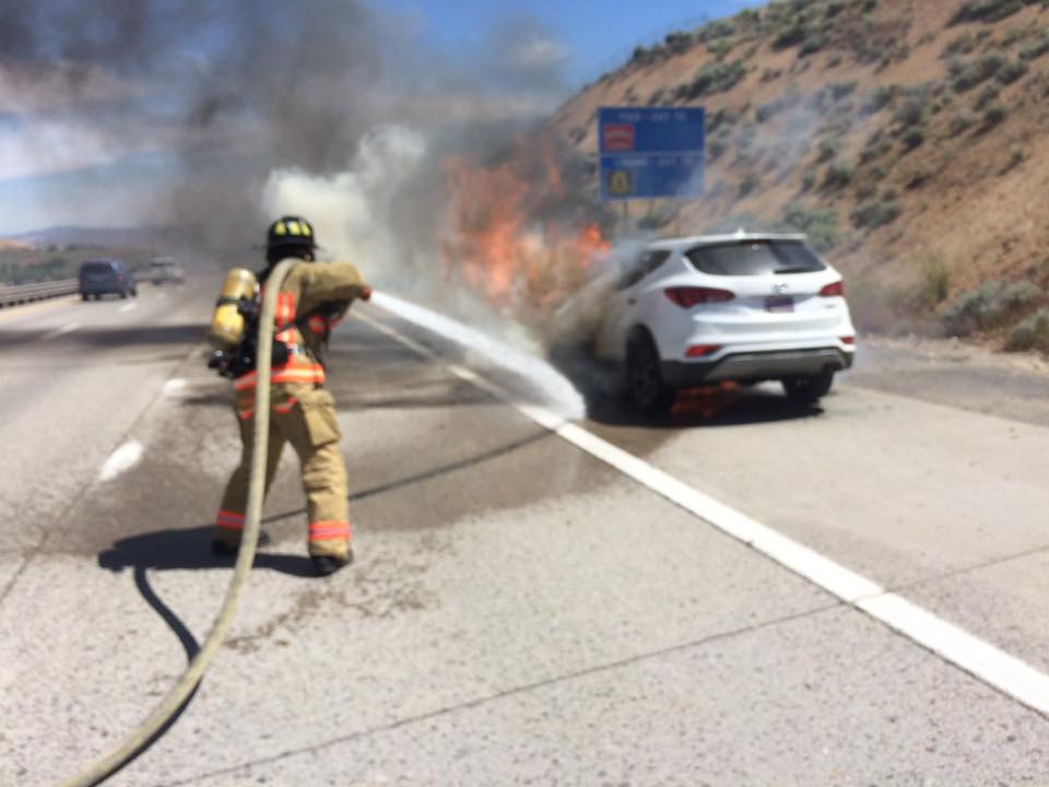 Reno Car fire1