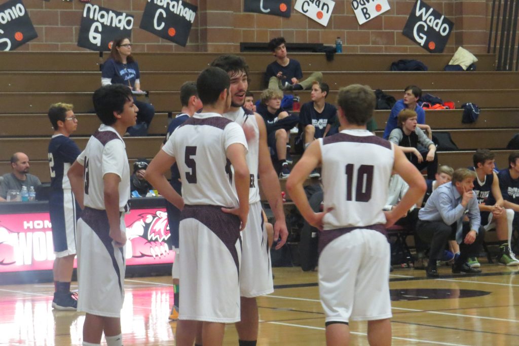 WWHS Boys Varsity Basketball Saturday, January 14th in Wendover, against North Tahoe(Photo coach Kim Reamer).