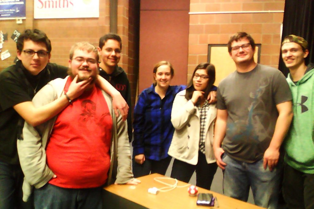 Here most of the drama Class in rehearsal for the play this Thursday January 2nd, at 7:00 p.m. and this Friday January 3rd at 2:00 p.m. A few members are missing because away in other school activities. (Photo High Desert Advocate).